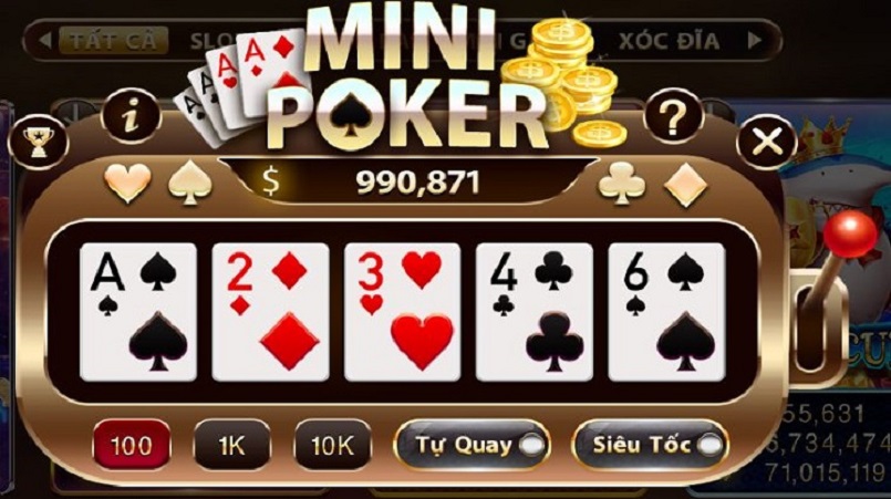 Nắm chắc khả năng nổ hũ Mini Poker với bí quyết chơi tuyệt đỉnh